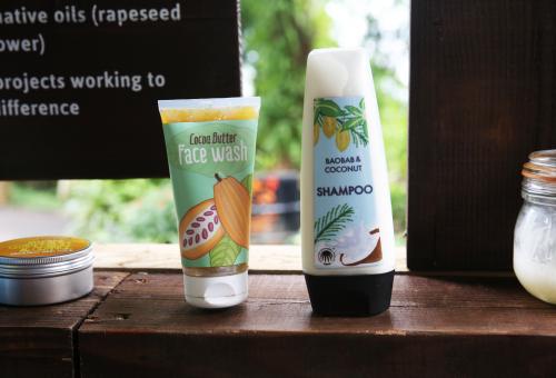 face wash and shampoo